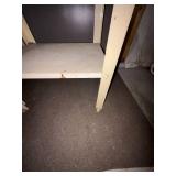 Vintage Metal Utility Stand Rolling Cart 29x20x16 Cream See Photos