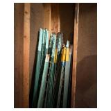 Lot Including Approximately 25+ Steel T-Posts & Manual Post Driver
