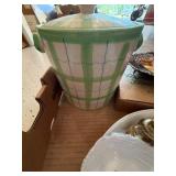 Lot Including Jadeite Style Cup, Ceramic Crock & Vintage Housewares