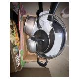 Lot Including Cookware, Thermoserv Serve Bar & Warming Tray Parts