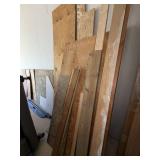 Lot Including Approximately 12 Assorted Lumber Plywood Wood Panels