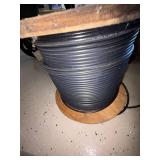 Black CATV Coaxial Cable on Wooden Spool 18 AWG 75 Ohm See Photos