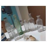 16 Vintage and Antique Glass Bottles Coca-Cola Barq