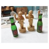 Peerless Amber Beer & Wonder Mix Advertising Shakers