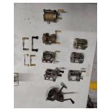 Lot Including Approximately 8 Vintage Fishing Reels & Handles