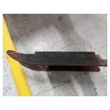 Antique Wooden Childs Pull Sled Primitive Painted Folk Art Sleigh