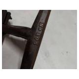 Antique Cast Iron Saw Vise Clamp No 10 Table Mount Sharpening Tool