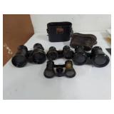 Lot Including 4 Antique Binoculars Opera Glasses & 2 Cases