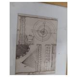 Framed Architectural Engraving Print Plate 7 Classical Design Study