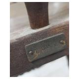 College of Wooster Wooden Student Writing Arm Chair Tablet Desk