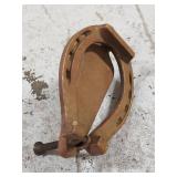Bronze Horseshoe Door Knocker Rustic Architectural Hardware