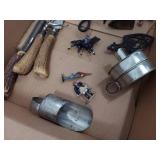 Lot Including Approximately 14 Vintage Cast Iron Kitchen Tools & Figures
