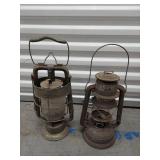 Lot Including Dietz Fire Engine Lantern & Nier Feuerhand Oil Lantern See Photos