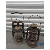 Lot Including Dietz Fire Engine Lantern & Nier Feuerhand Oil Lantern See Photos