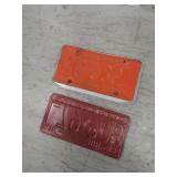 Lot Including 1961 Illinois Rockford & 1965 Wisconsin License Plates