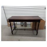 Mahogany Drop Leaf Sofa Table with Two Leaves Wood 48x19x30