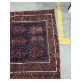 Vintage Baluchi Style Hand-Knotted Wool Area Rug 86x60 See Photos