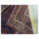 Vintage Baluchi Style Hand-Knotted Wool Area Rug 86x60 See Photos