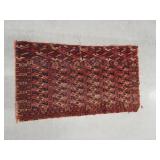 Vintage Handwoven Turkoman Bokhara Style Wool Area Rug See Photos