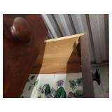 Antique Step Back Glass Door Cabinet Over 3 Drawer Chest