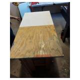 Custom Wood Work Table Shop Island w Laminate Top 4ft x 2ft x 3ft