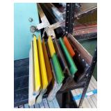 Lot Including Approximately 19 Screen Printing Squeegees & Blades = All 70 Durometers