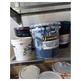Lot Including Approximately 14 Screen Printing Ink Buckets Union Wilflex