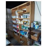 Wood Utility Storage Shelving Unit Approx. 8ft x 6ft x 1ft See Photos