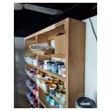 Wood Utility Storage Shelving Unit Approx. 8ft x 6ft x 1ft See Photos