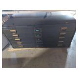 Five Drawer Flat File Cabinet 41x26x19 Drafting Blueprint Storage
