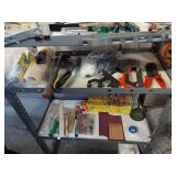 Lot Including Assorted Hand Tools Cleaners Hardware Supplies