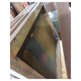 Lot Including 6 Wood Screen Printing Frames With Mesh Screens