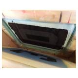 Lot Including Approximately 12 Wood Screen Printing Frames Screens