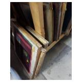 Lot Including 31 Screen Printing Frames & Screens Largest 23x31in