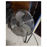 Lakewood Metal Floor Fan 3-Speed High Velocity Chrome Shop Fan