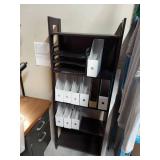 Dark Espresso Open Bookcase Shelving Unit Approximately 5.5 Ft Tall