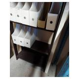 Dark Espresso Open Bookcase Shelving Unit Approximately 5.5 Ft Tall