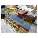 Abstract Geometric Area Rug Approximately 12.5