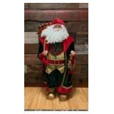 Santa Statue - 3 foot tall - velvet coat and gift bag - Retail $150