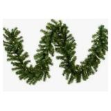 Vickerman 9ft Douglas Fir Garland with LED Lights Great for Christmas Decorating
