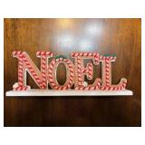 Noel Sign with Candy Cane Theme - Retail $50
