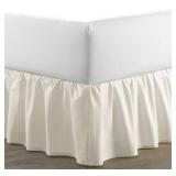 Laura Ashley Home Solid Ivory Ruffled Bedskirt, Full Sized Bed