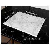 White Marble Cutting Board for Kitchen 12×16 In – Stone Cutting Board, Pastry Board for Baking, Cheese & Charcuterie, Granite-Like Durable and Elegant Food Preparation