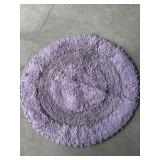 Purple Bathroom Rug/Mat About 23 Inches Wide