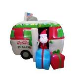 SANTA CAMPER INFLATABLE 7FT - Outdoor Inflatable Decoration, Christmas - Retail $139.99