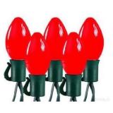 LIGHTSET LED C7 25CT RED OPAQ - Christmas Tree Lights - Cool to touchGreen wire14.5-foot total length25,000-hour average bulb life Red ceramic bulbs Indoor/outdoor use