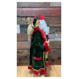 Santa Statue - 3 foot tall - velvet coat and gift bag - Retail $150