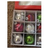 Christmas Holiday Balla for Christmas Trees, 12 Multi-Colored Red and Green Set and 9-Christmas Ball Set With White Color, Comes in Original Packaging