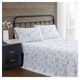 King Sheet Set - TRULY SOFT Let It Snow Flannel 4-Piece King Sheet Set in Multiple, Cotton Flannel, All Season, Oeko-TEX Certified