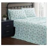 King - Truly Soft Snowman Wonderland Flannel Sheet Set - 4 piece - Retail $140